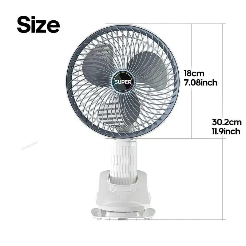 Ventilador portátil con pinza
