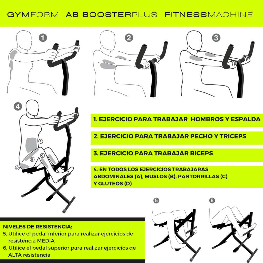 Equipo de Musculación y abdominales - AB Booster Plus