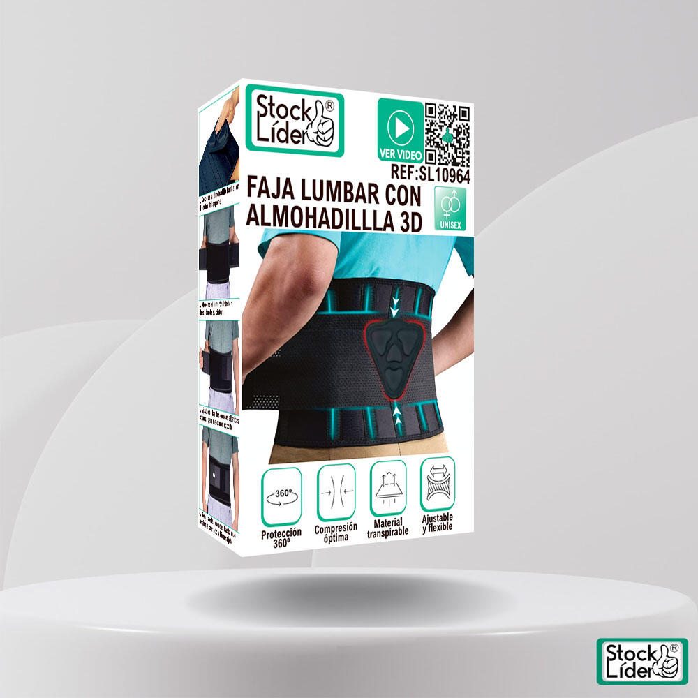 Faja lumbar con almohadilla 3d