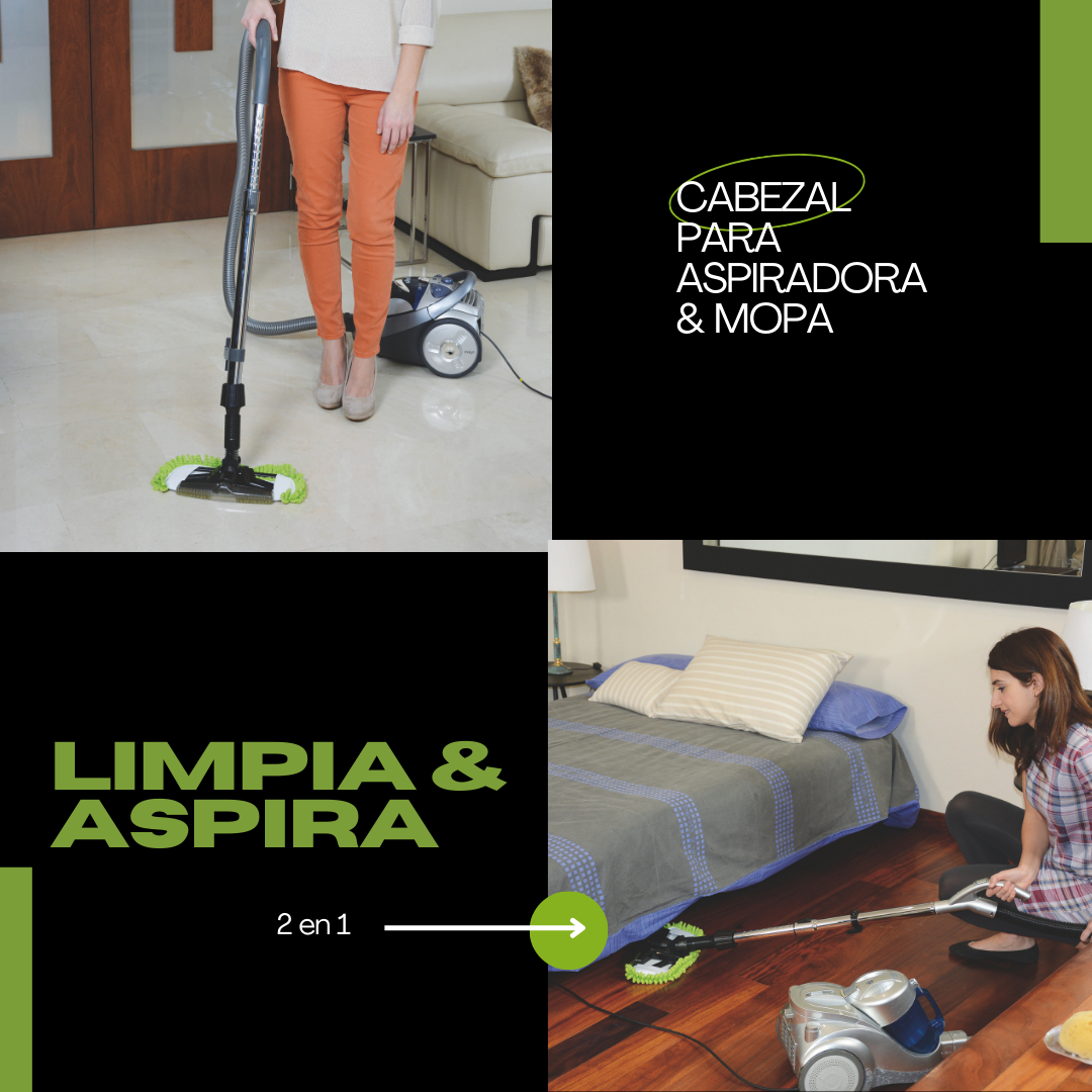 Cabezal de Aspiradora y Mopa 2 en 1