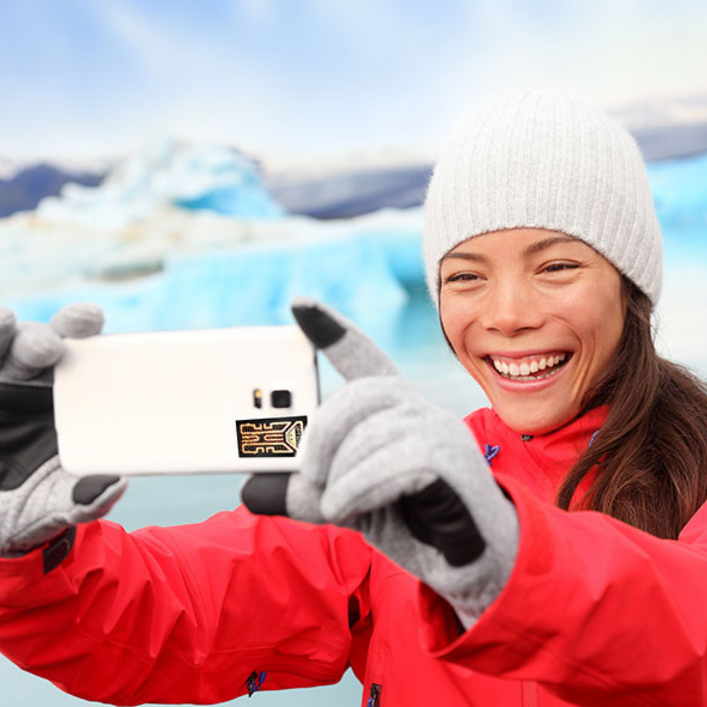 Pegatina amplificadora de señal para teléfonos móviles pack 5 unidades