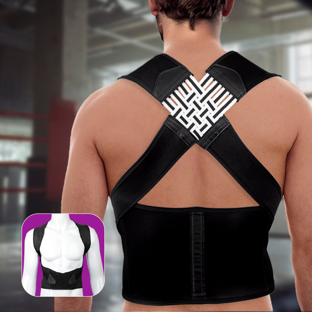 Corrector Postural Lumbar Soporte Para Corregir Postura Transpirable Alivio del Dolor de Espalda y Cervicales