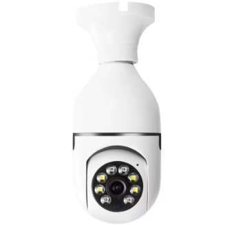 Cámara de Seguridad WiFi Tipo Bombilla 360° HD con Visión Nocturna