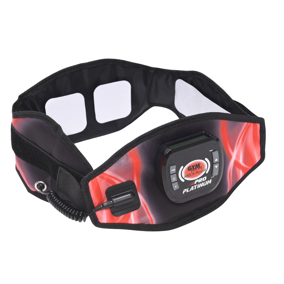 Cinturón de electroestimulación muscular EMS para entrenamiento integral de abdomen y zona lumbar.
