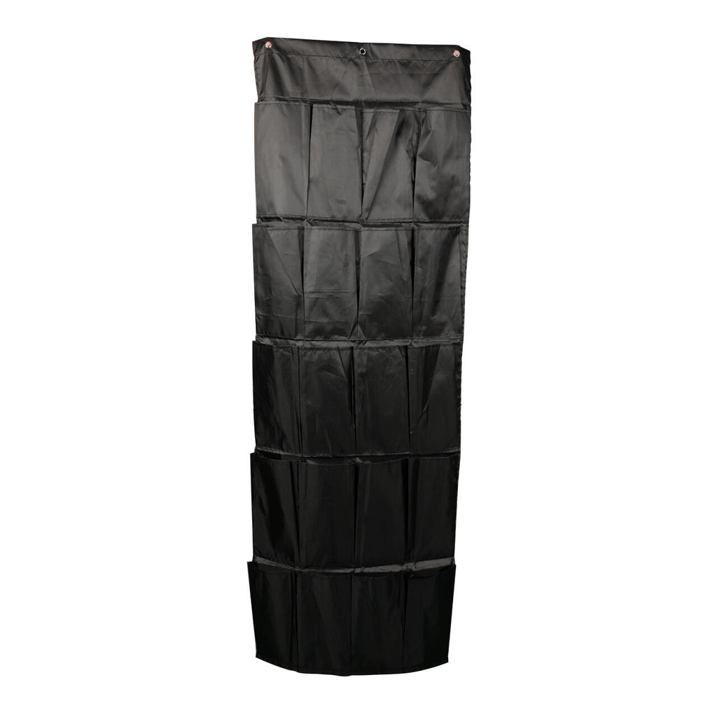 Organizador De Zapatos Y Otras Complementos, Colgante Sobre La Puerta 20 Bolsillos Color Negro