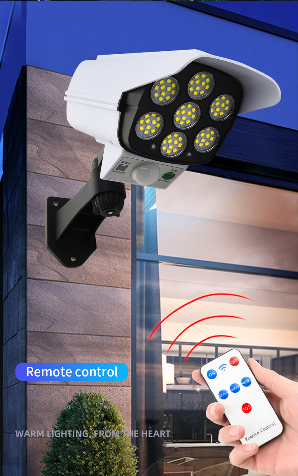 Foco Led Simulador de Camara con Mando