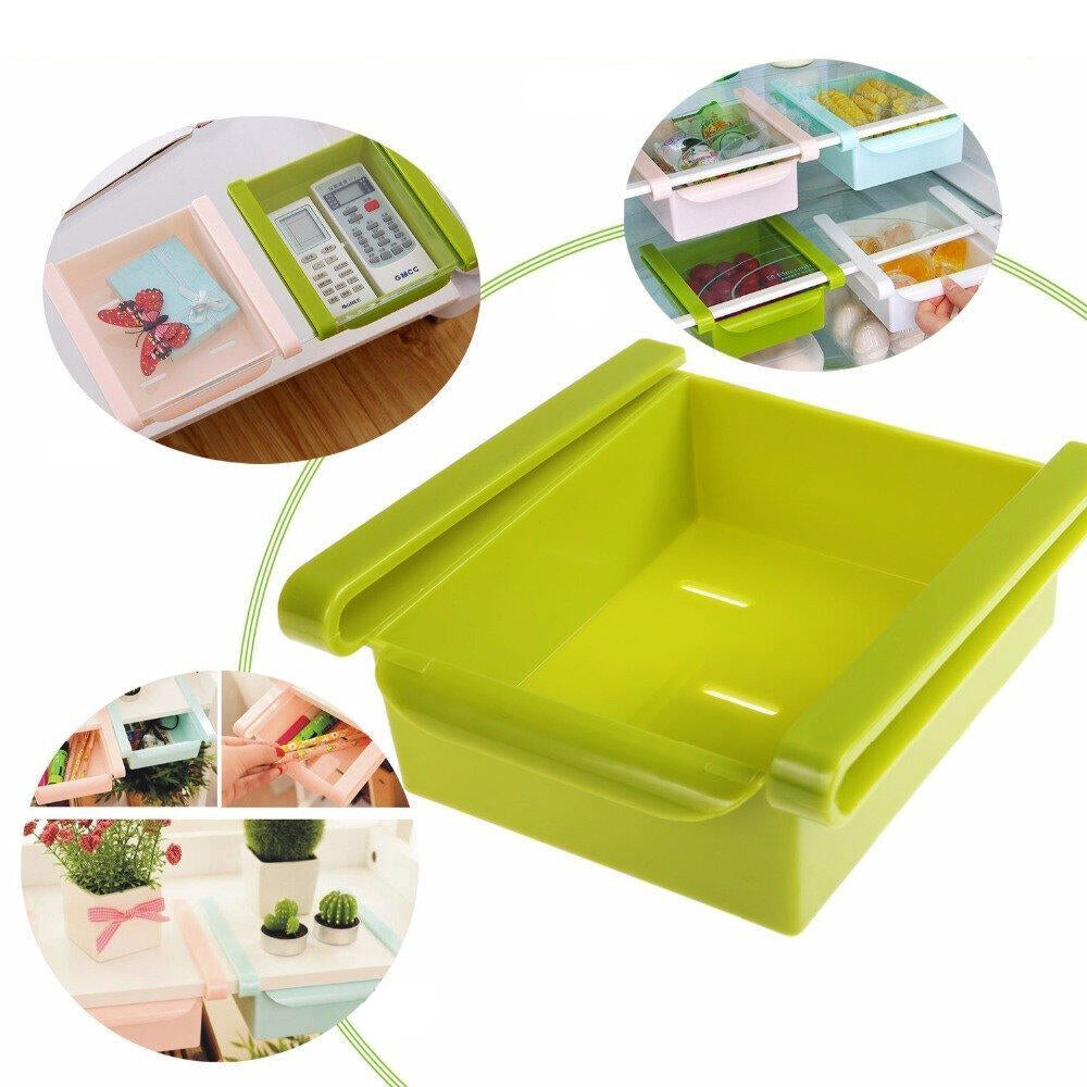 Frigoríficos Organizadores de Cajones Estante Soporte Contenedor de Alimentos Cestas Set de 2