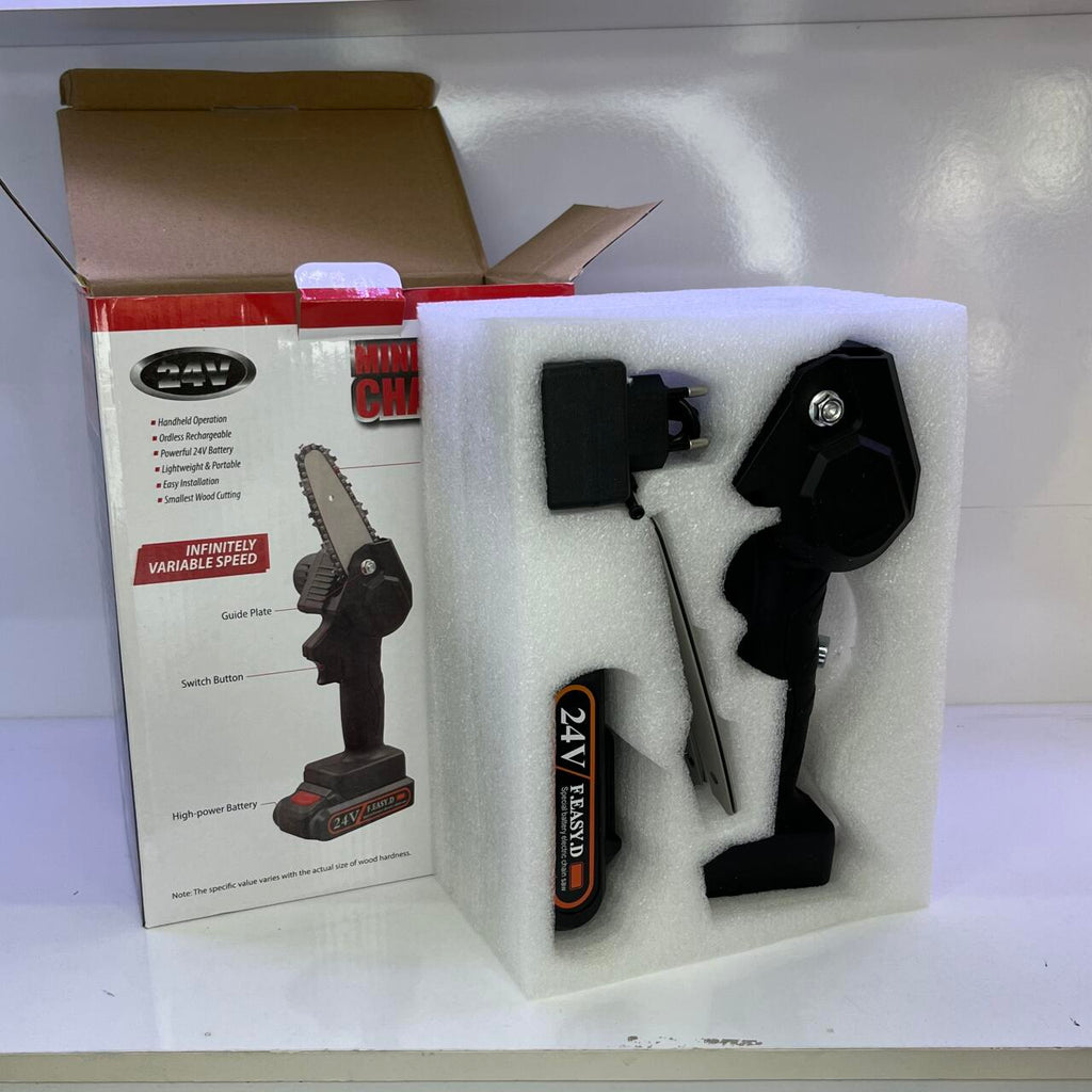 Motosierra Eléctrica de Mano – Potencia Portátil para Cortes Precisos