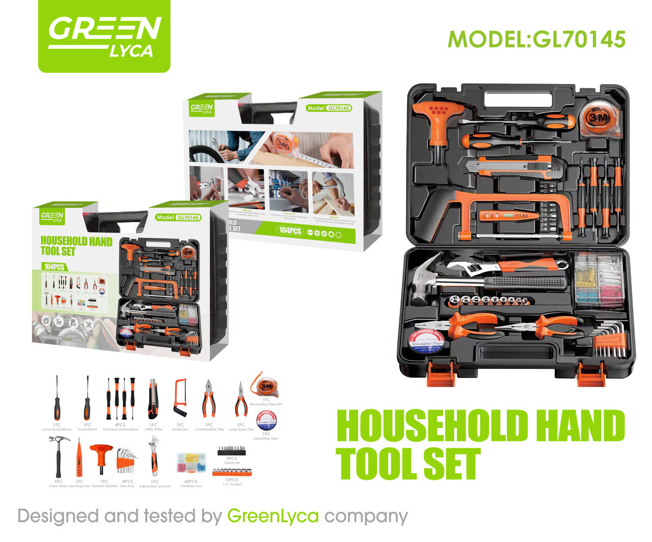 Kit de herramientas 104pcs