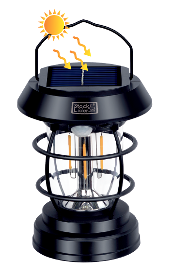Lámpara solar de camping
