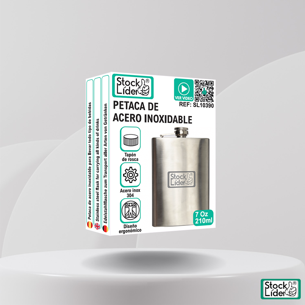 Petaca de acero inoxidable