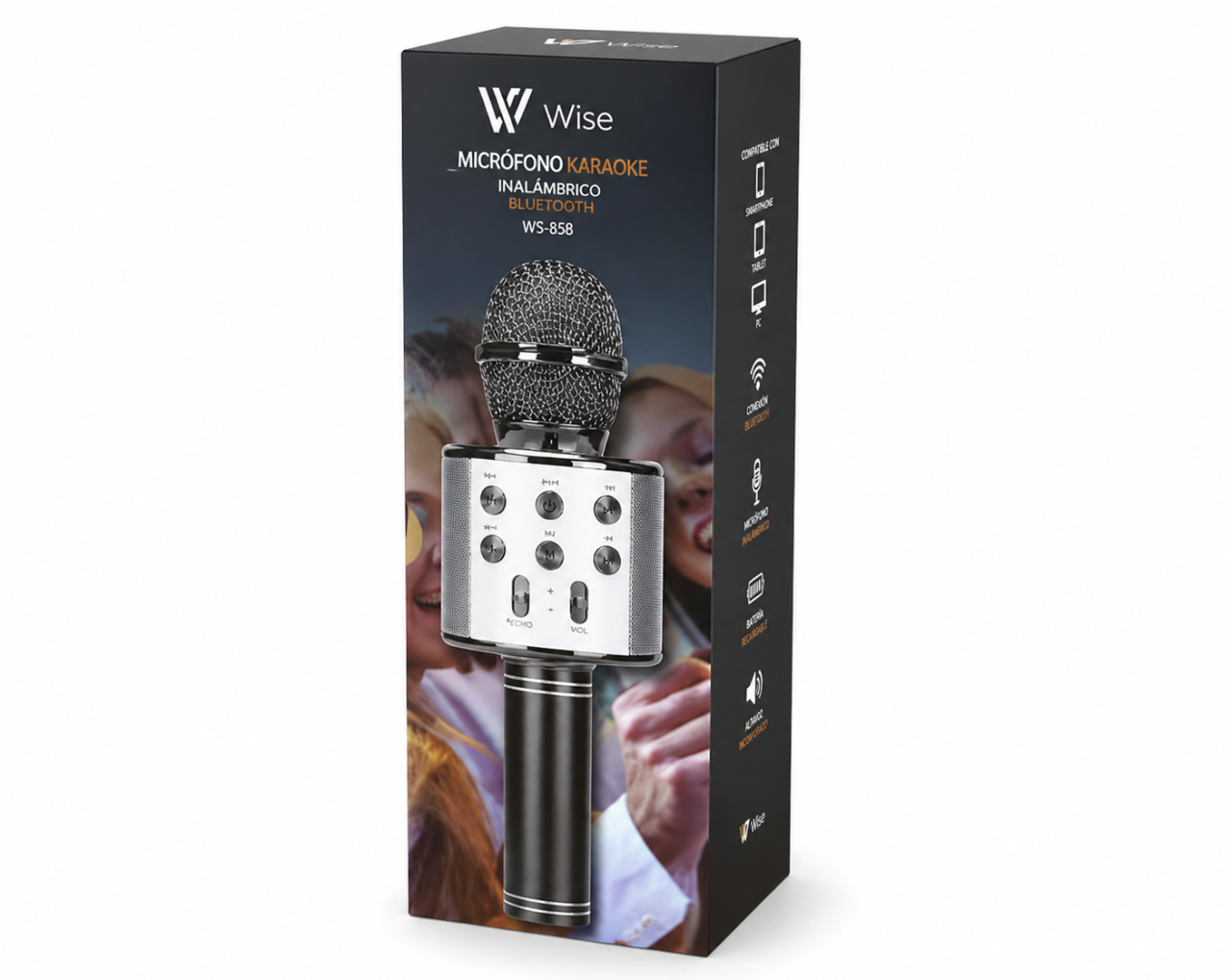 Micrófono Karaoke Bluetooth Portátil con Altavoz