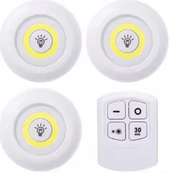 Pack 3 luces LED con mando