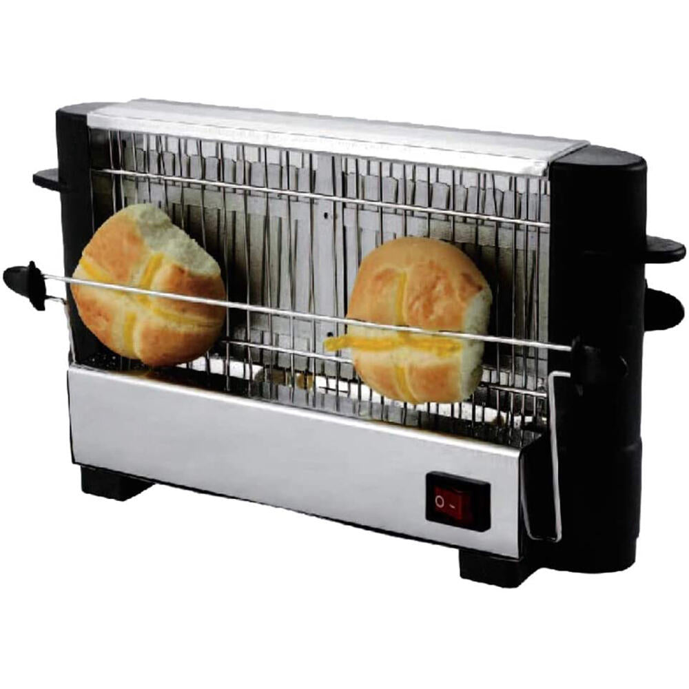 Tostador Eléctrico Multipan Acero Inoxidable 750W Doble Área De Tostado