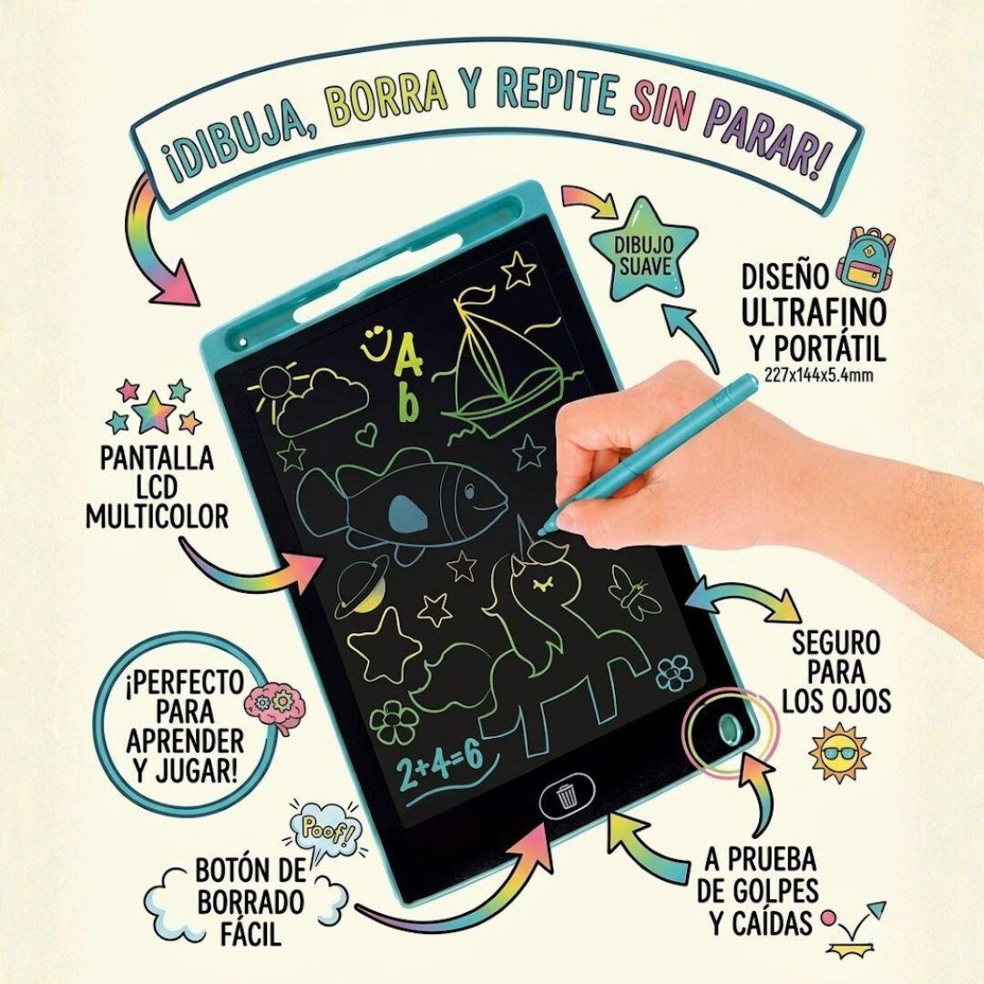 Tableta de dibujo LCD de 8.5'' multicolor