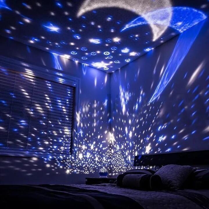 Proyector Giratorio de Estrelas y Luna
