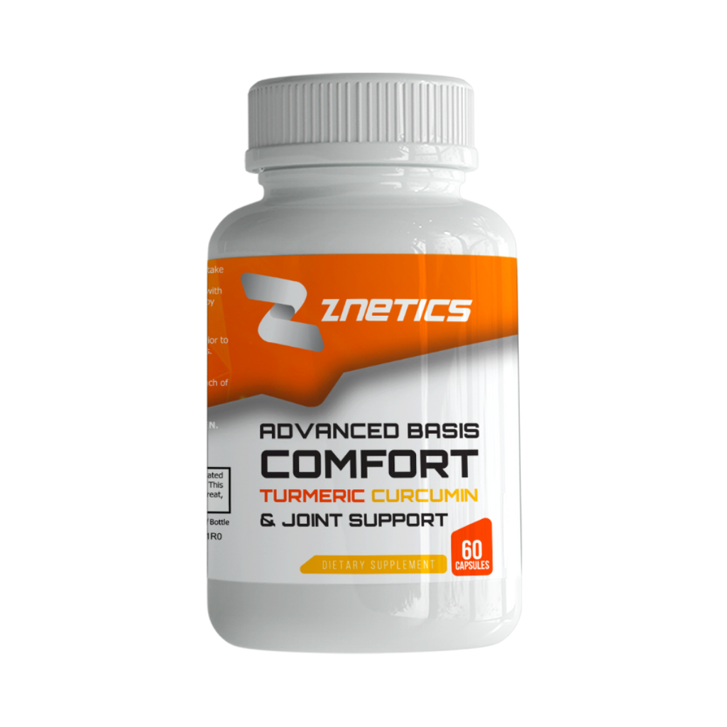 ZNETICS Advanced Basis Comfort Turmeric Joint Support - Extracto de Cúrcuma y Complex Para Ligamentos y Articulaciones.