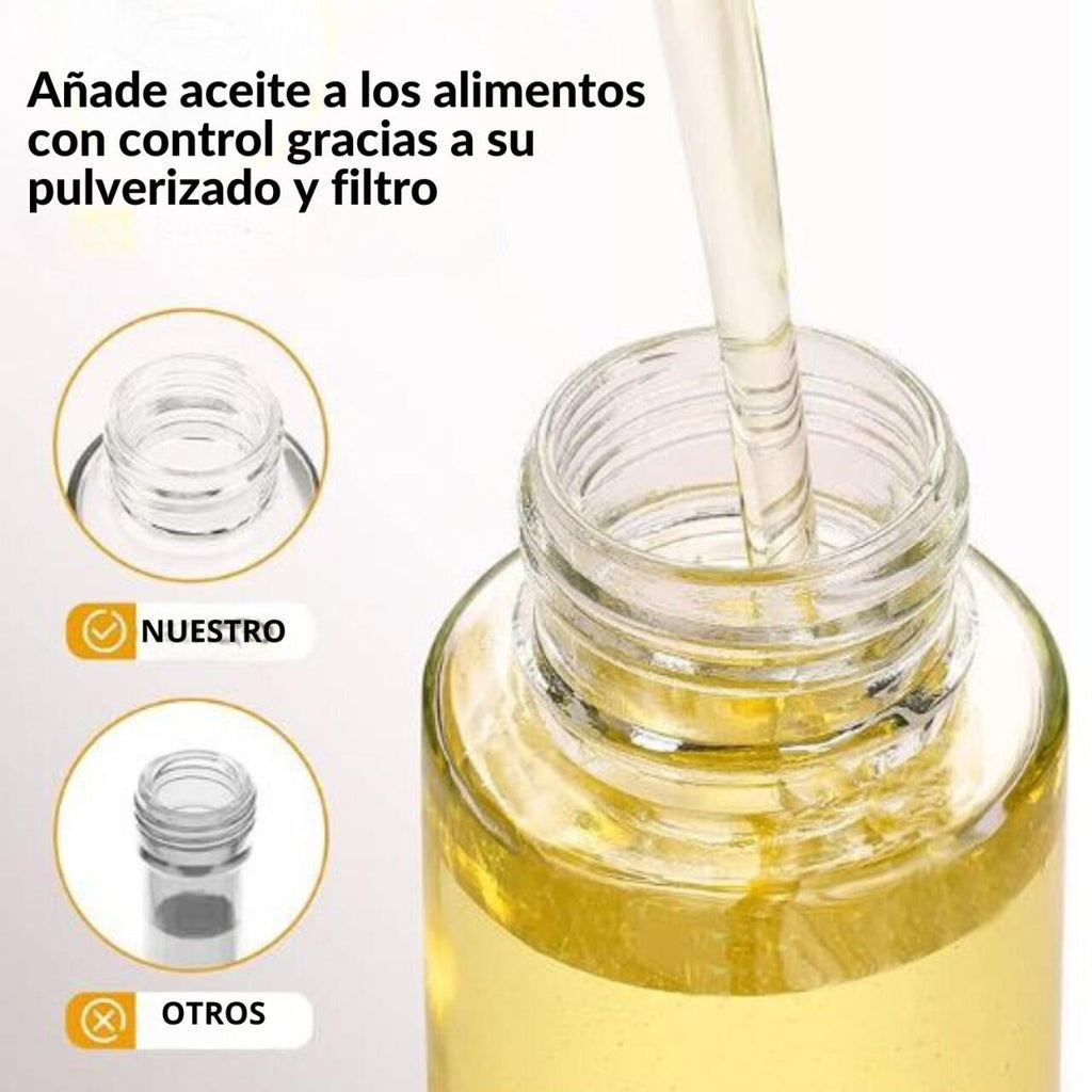 PACK Pulverizador de aceite y Bote aceite con brocha + caja