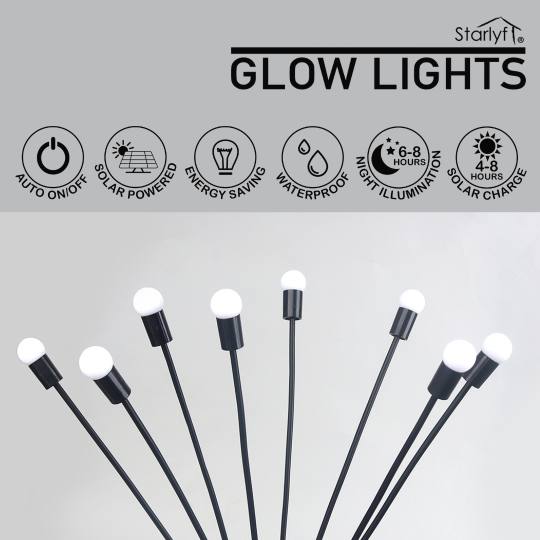 Luces Solares con Efecto Luciérnaga, Movimiento Orgánico y Resistencia IPX4 para tu Hogar.