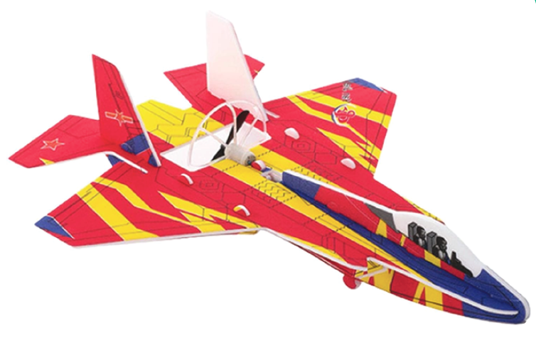 Avión con batería