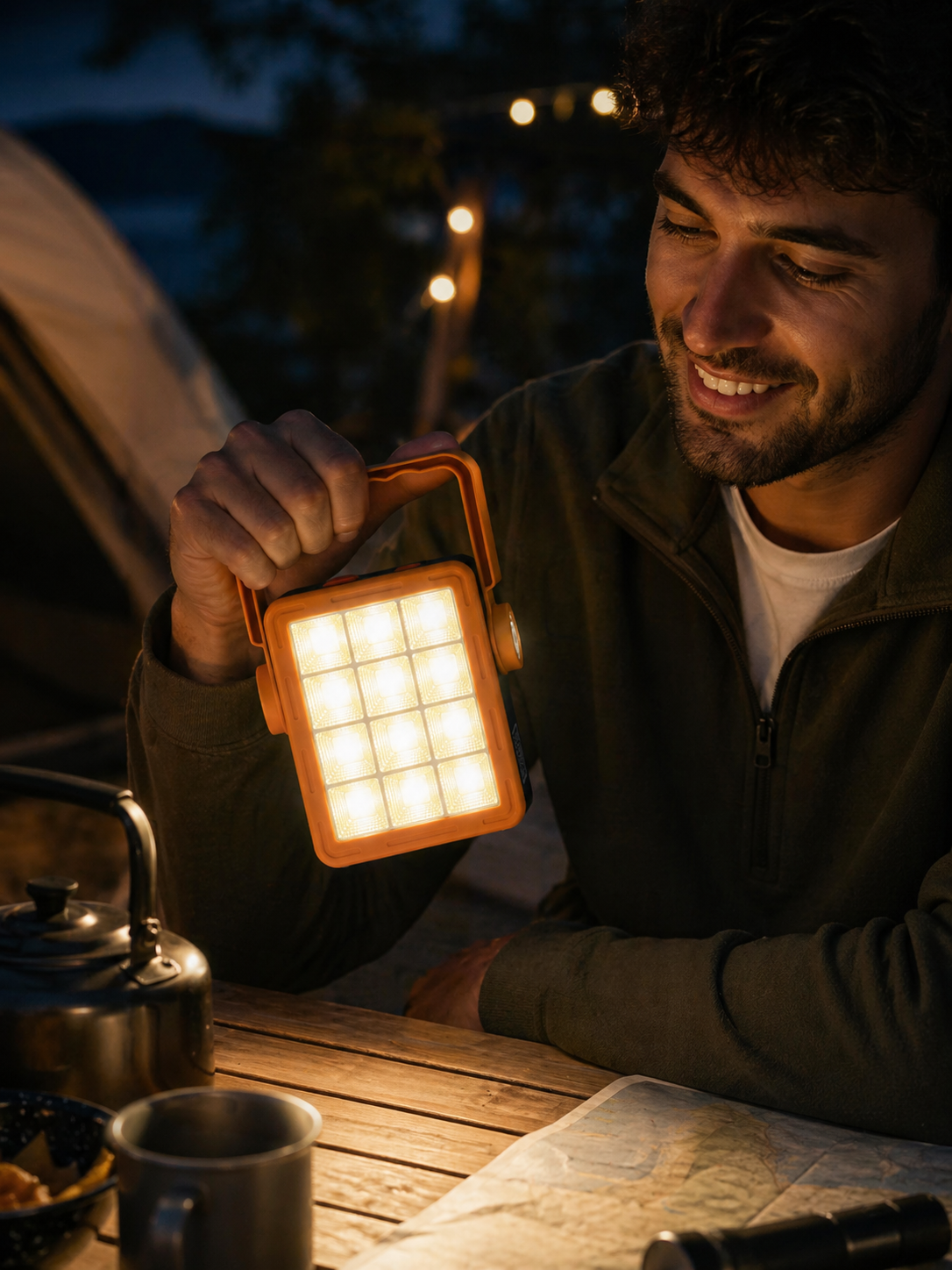 Lámpara solar multifunción