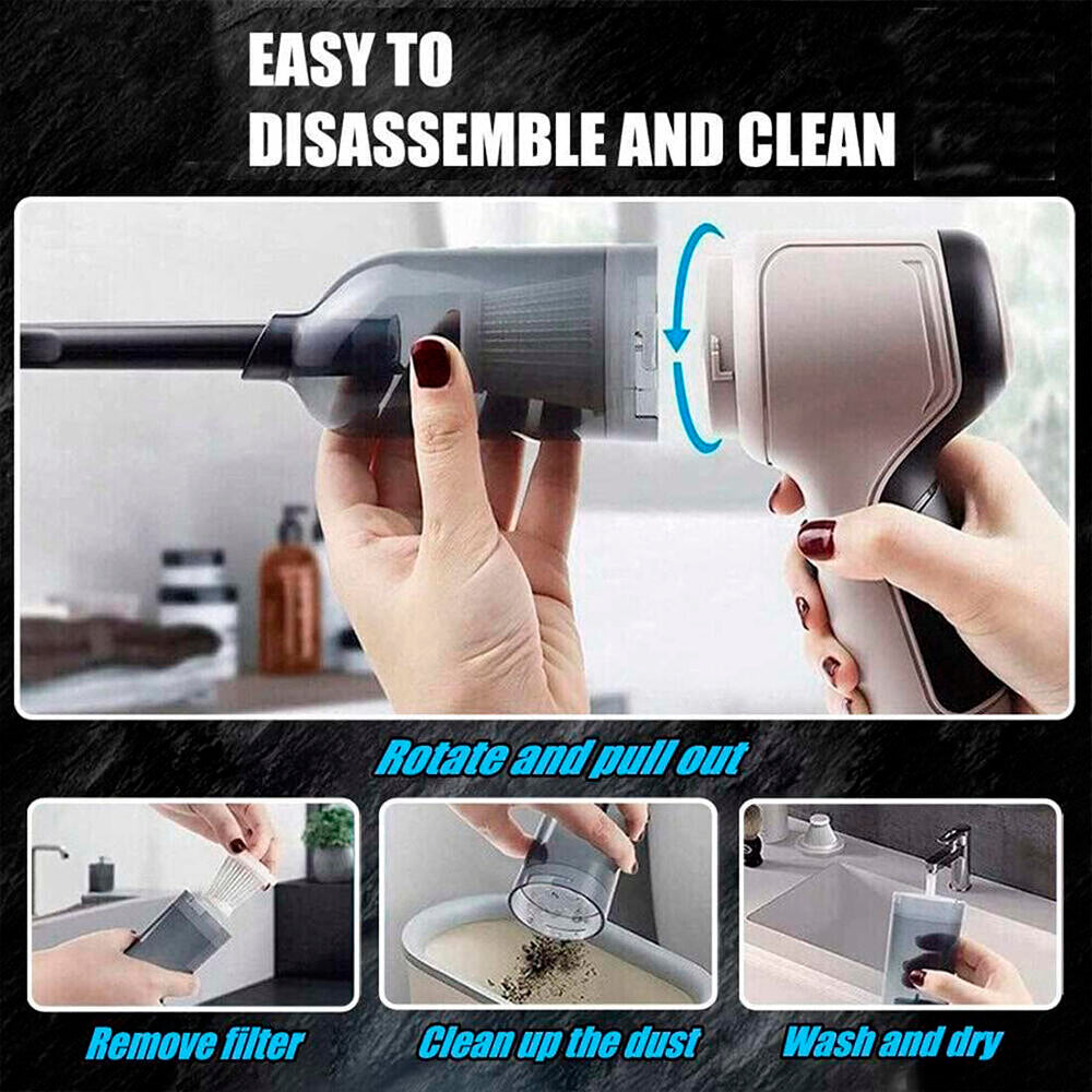 Aspirador de Mano Inalámbrico 4 en 1 con Soplador y Compresor, USB, para Hogar y Coche