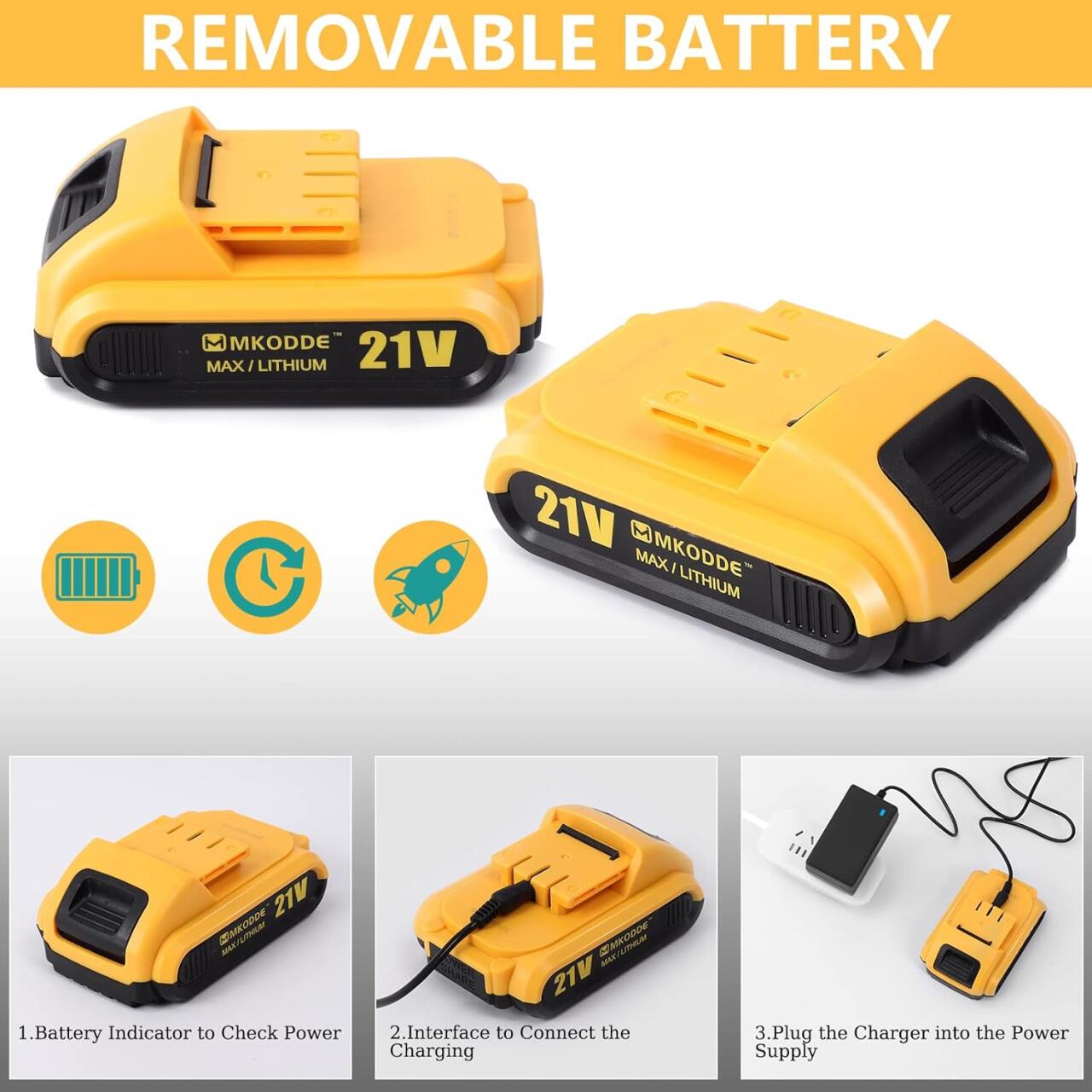 Taladro Inalámbrico 21V con 93 Piezas – Kit Completo para el Hogar