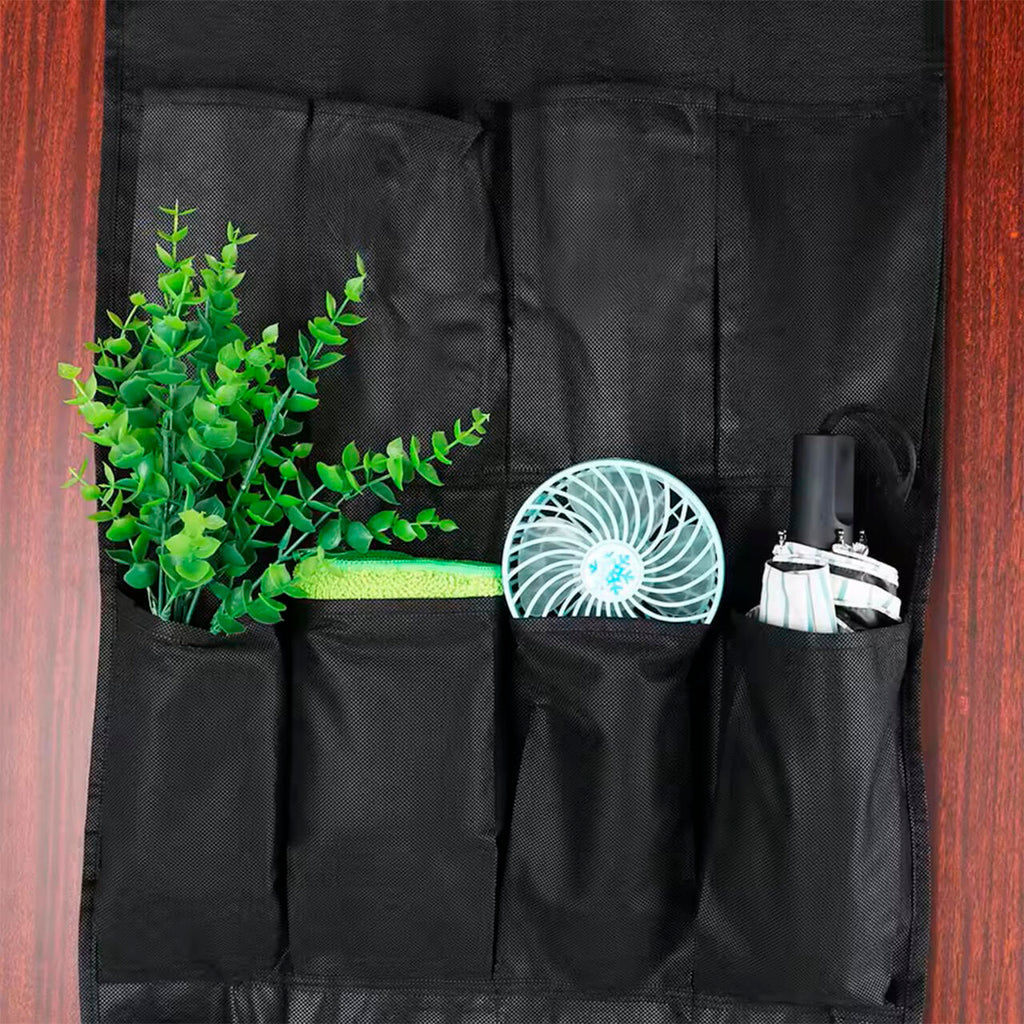 Organizador De Zapatos Y Otras Complementos, Colgante Sobre La Puerta 20 Bolsillos Color Negro