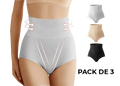 Pack de 3 Bragas Faja moldeadora push up