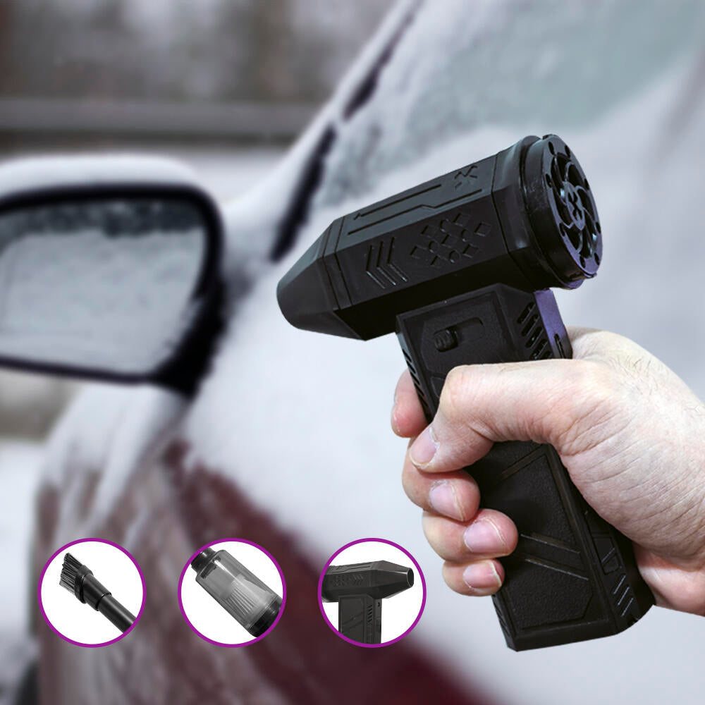 Mini Soplador Aspirador Turbo Potente 130000 RPM Portátil Revcargable