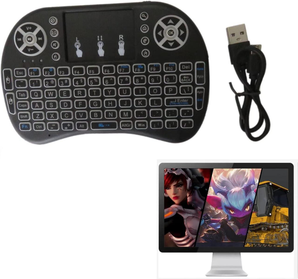 Teclado Inalámbrico con Panel Táctil Retroiluminado. Android/tv/pc