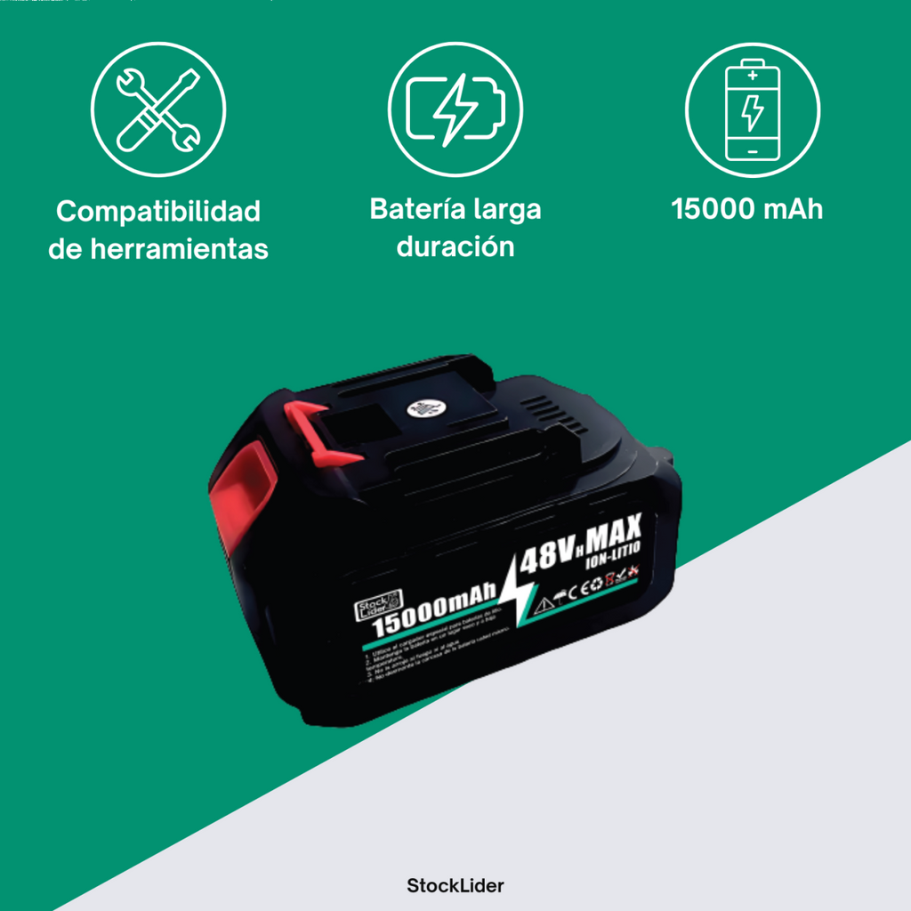 Batería recargable 48v