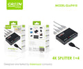 Divisor HDMI 1 en 4, salidas divisor de vídeo HDMI Full HD 1080P, interruptor HDMI para PC PS3/4 proyector HDTV, GL69410