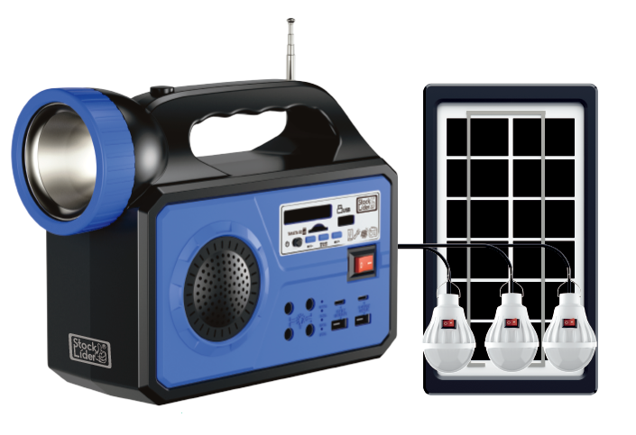 Batería portátil con placa solar
