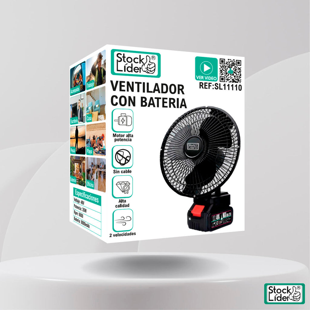 Ventilador con batería