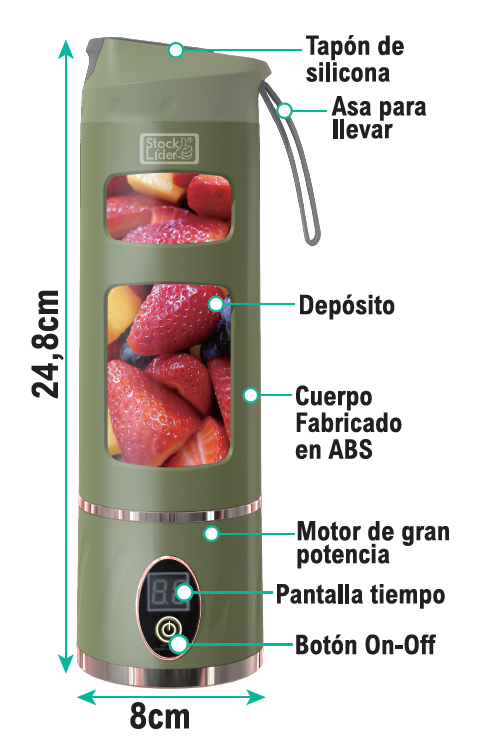 Batidora con pantalla
