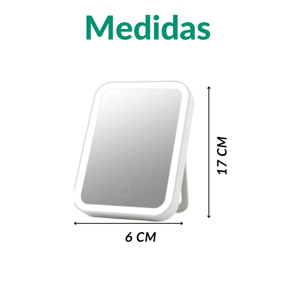 Espejo con luz LED