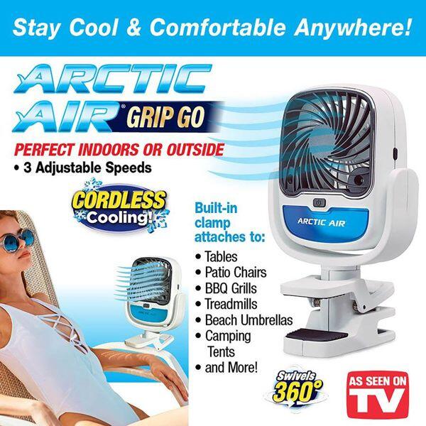 Ventilador de Aire Frio Humidificador con Pinza