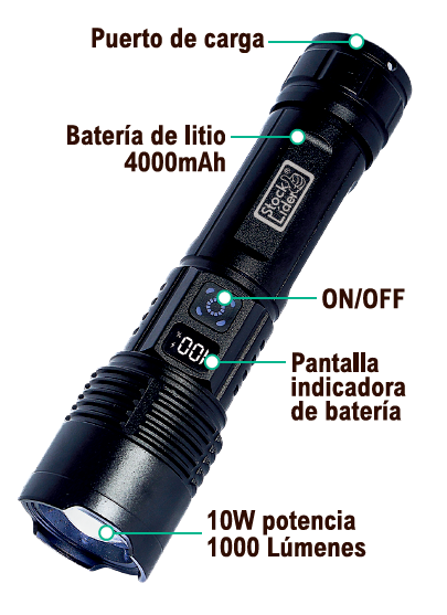 Linterna potente