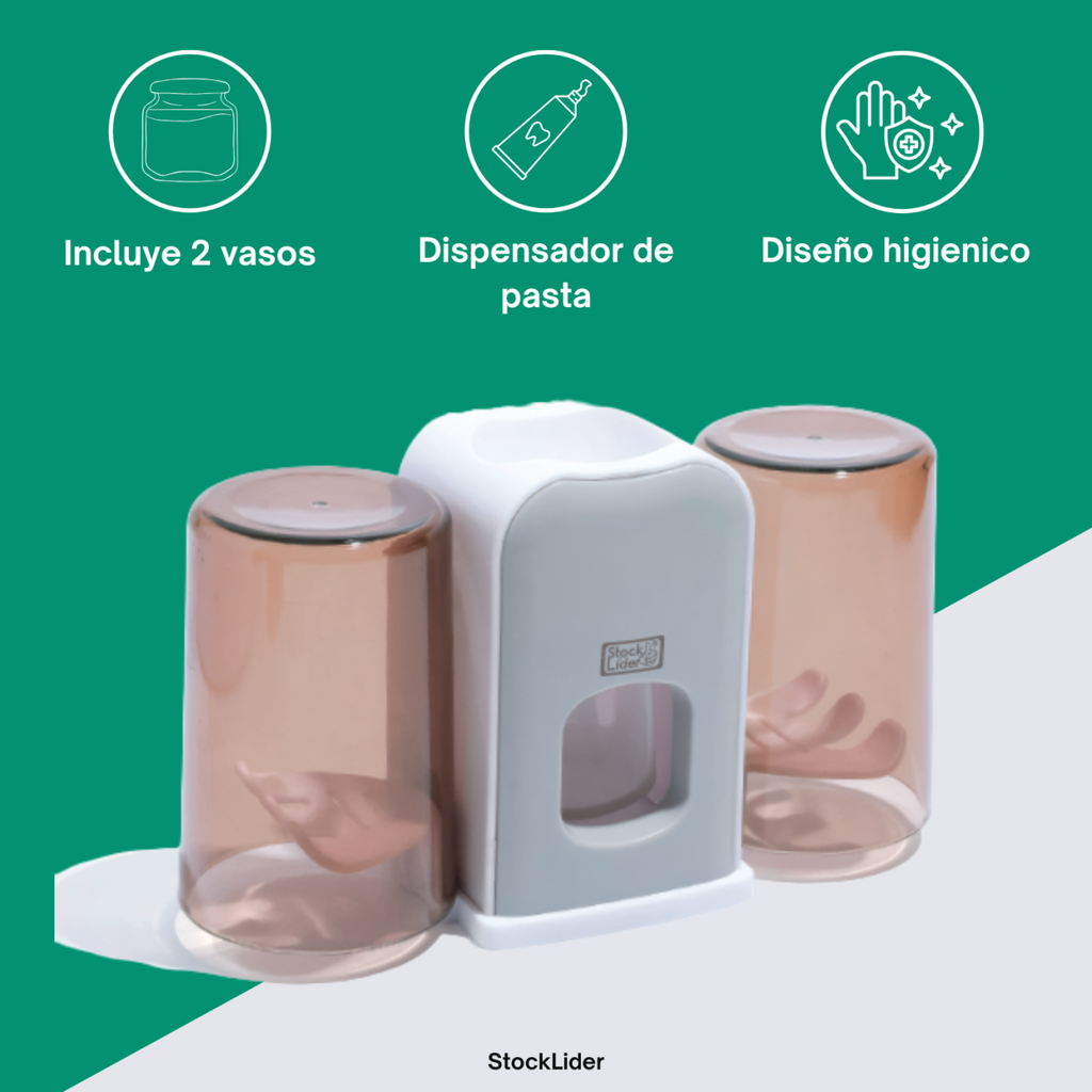Soporte para cepillo de dientes con dispensador