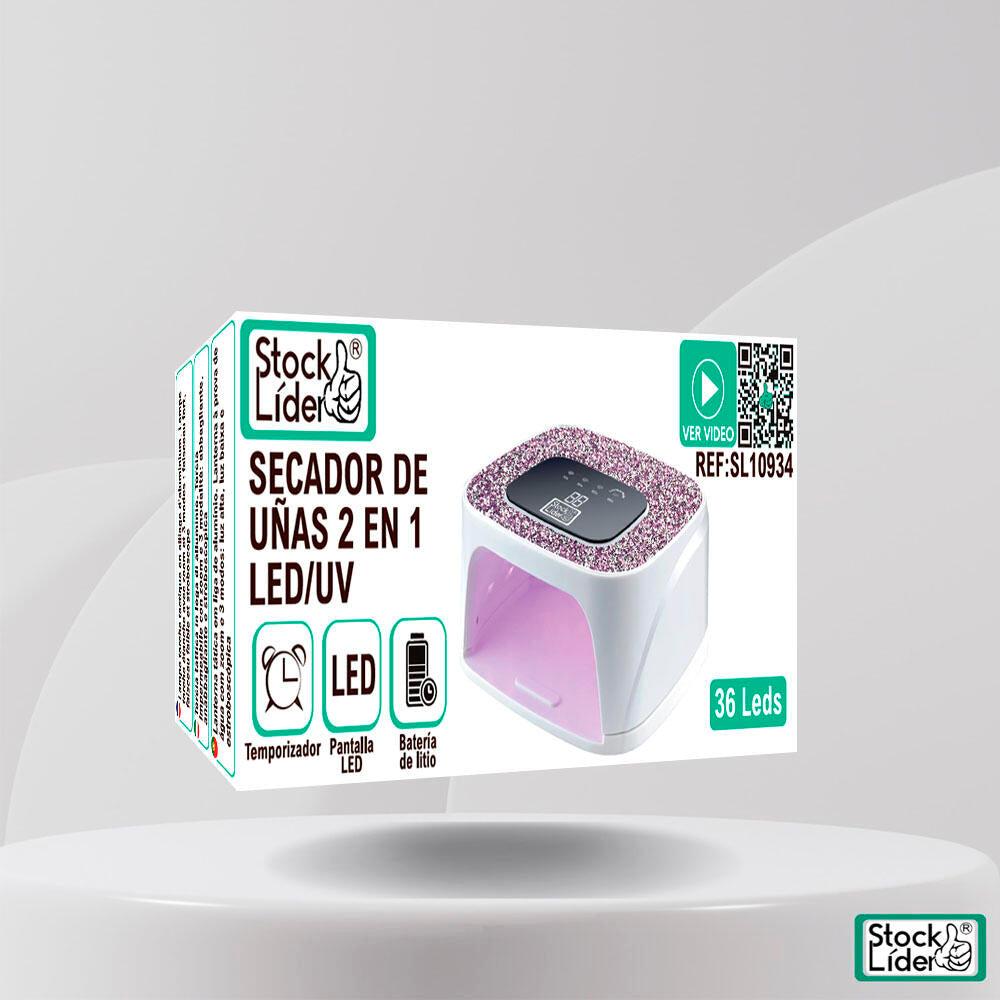 Secador de uñas 2 en 1 led/uv