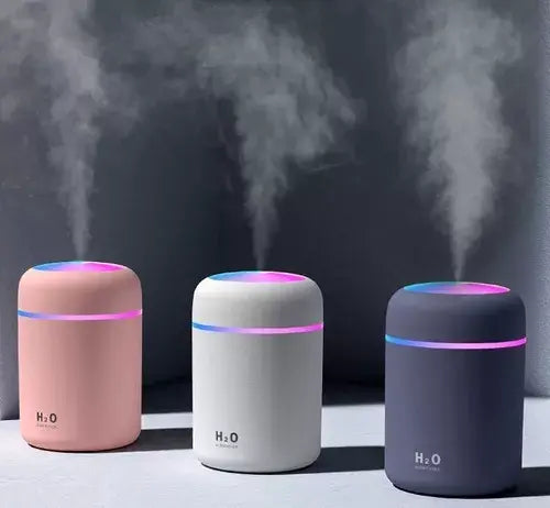 Humidificador LED Rosa de 300ml – Bienestar y Estilo en un Solo Producto