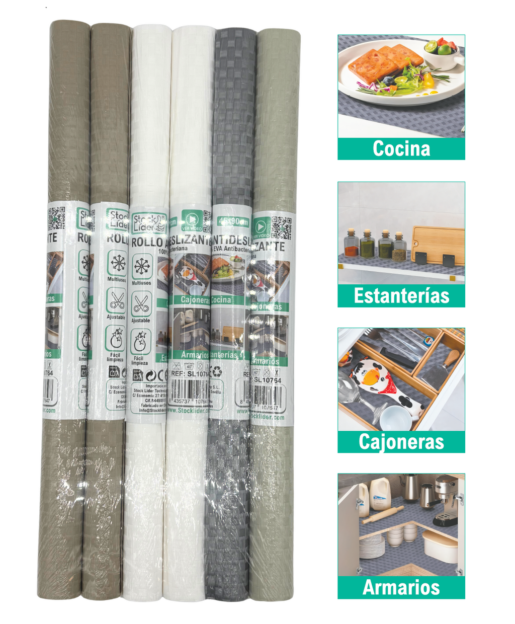 Rollo antideslizante 45x90 cm