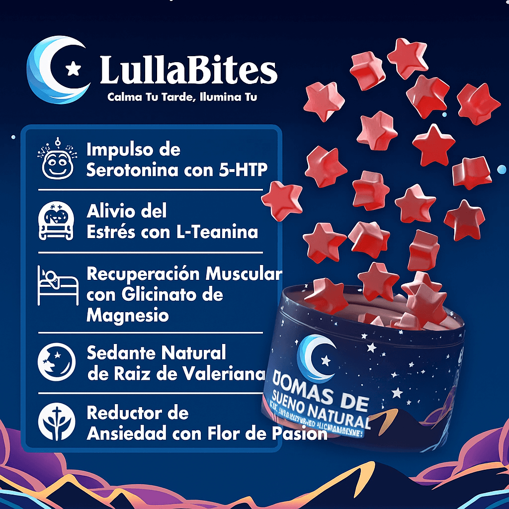 GOMITAS LullaBites® – Sueño Natural y Reparador sin Melatonina