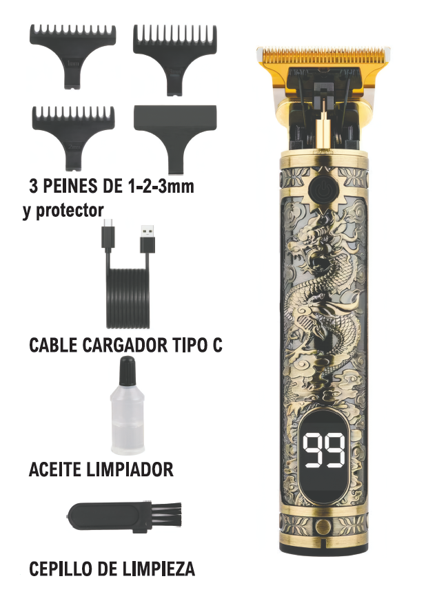 Maquinilla cortapelo con pantalla