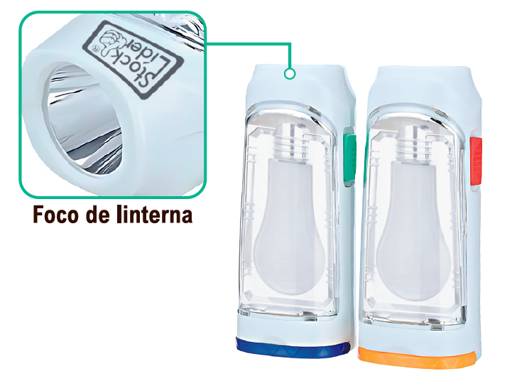 Linterna led doble 5w 300lm