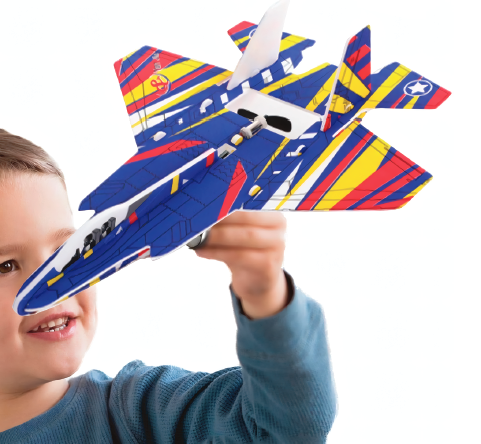 Avión con batería