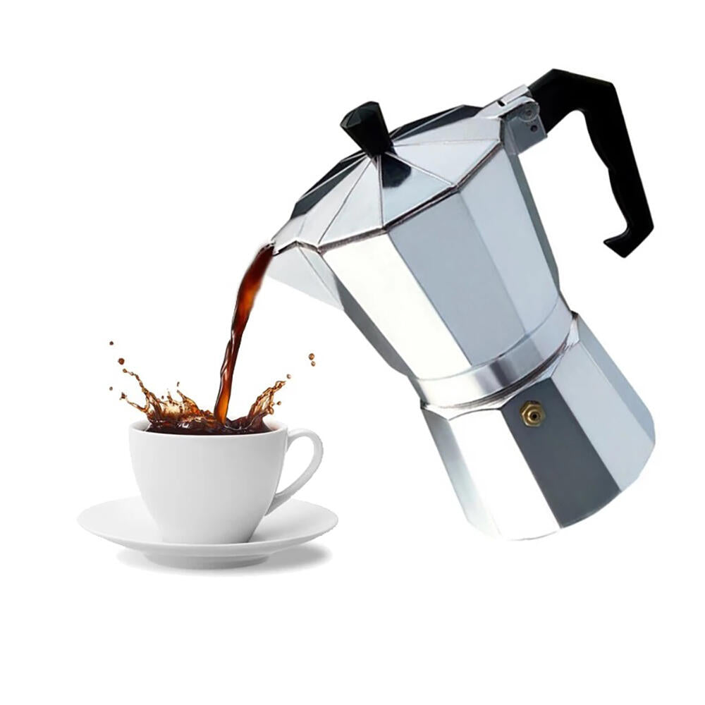 Cafetera Italiana Clásica 12 tazas mango ergonómico cocina de Inducción