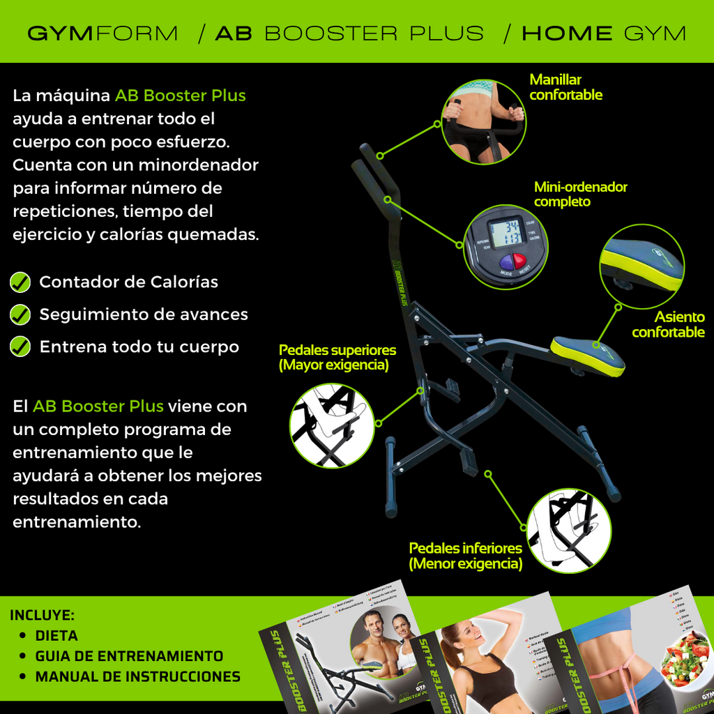 Equipo de Musculación y abdominales - AB Booster Plus