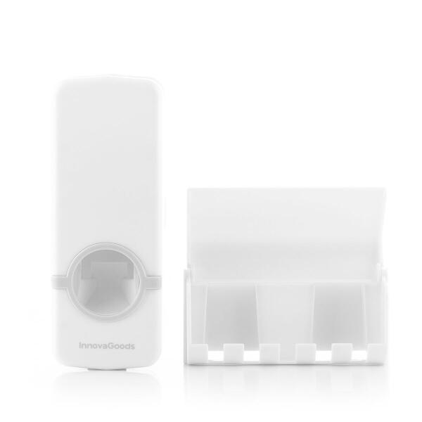 Dispensador de Pasta Dental con Soporte para Cepillos